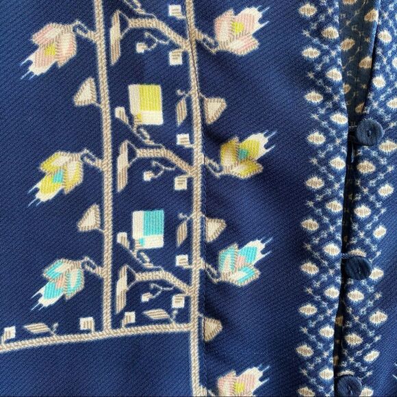 BCBG MAXAZRIA navy print Danae crepe romper XXS - Picture 4 of 9